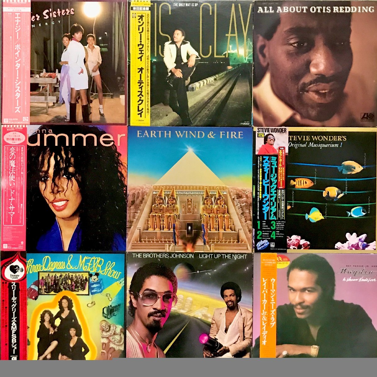 【USED】≪1円スタート！≫ 定番 SOUL / DANCE レコード1箱セット！① 約60枚 LP RECORD VINYL お買得 R&B FUNK Marvin Gaye Stevie Wonder