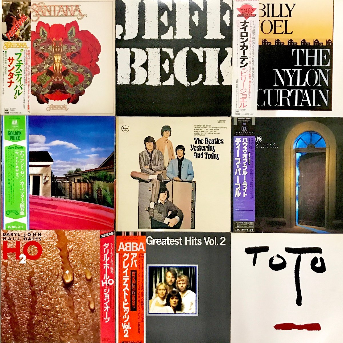 【USED】≪1円スタート！ ≫ 定番 ROCK / POPS レコード3箱セット！③ 約160枚 LP RECORD VINYL ロック ポップス お買得 Beatles Jeff Beck