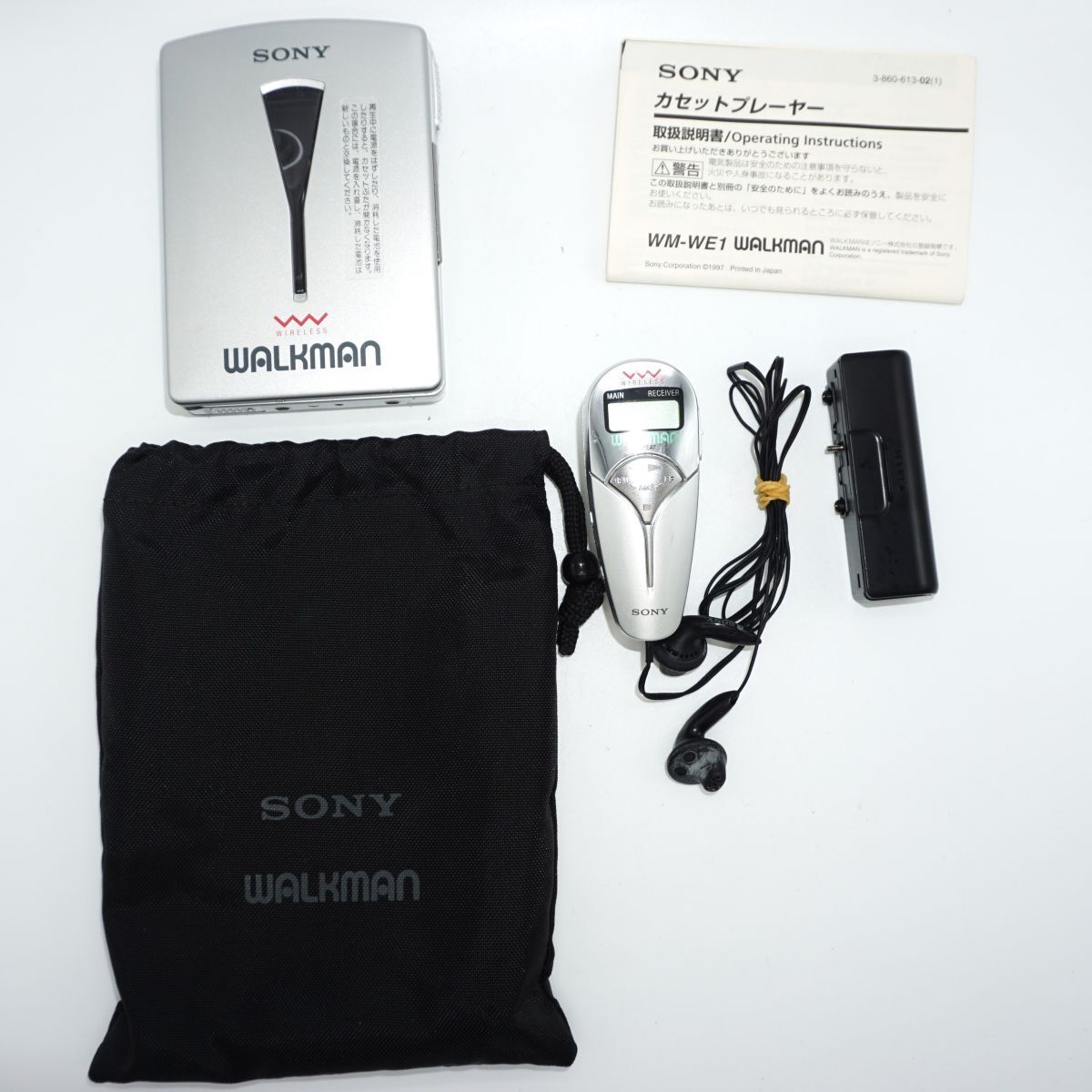 【中古品】SONY WALKMAN WM-WE1 リモコンイヤホン付 ソニー ウォークマン ポータブルカセットプレーヤー ジャンク
