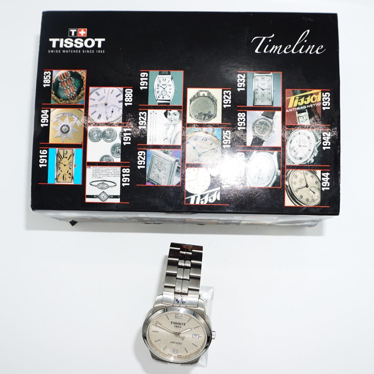 【未点検・未清掃】TISSOT PR100 1853 ティソ 腕時計 TimeLine クォーツ メンズ