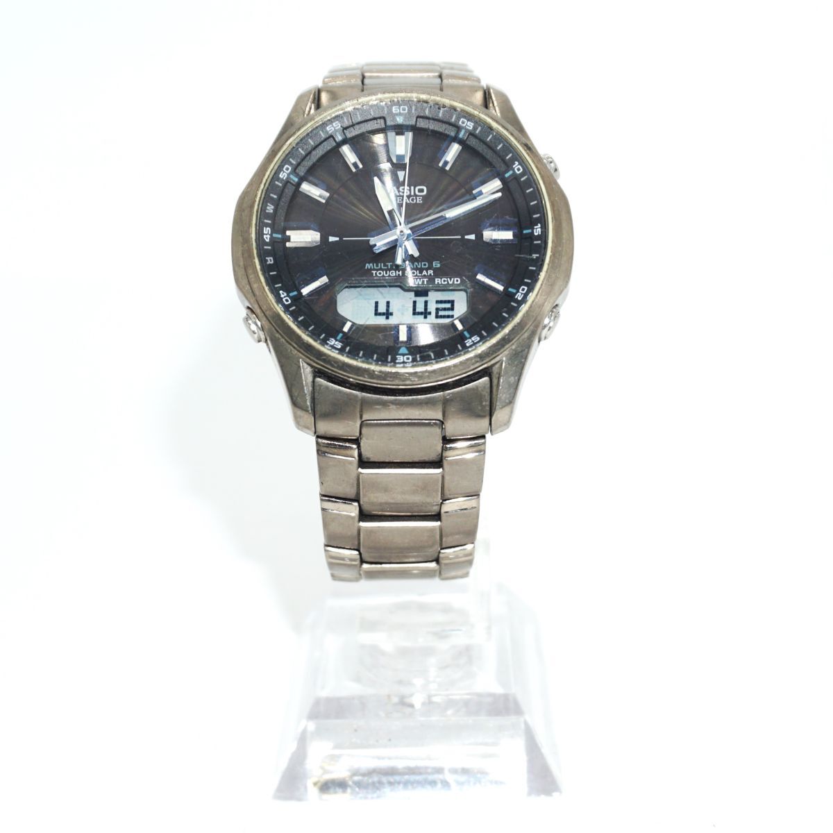 【未点検・未清掃】CASIO LINEAGE LCW-M100T カシオ リニエージ クオーツ 電波ソーラー アナデジ チタン