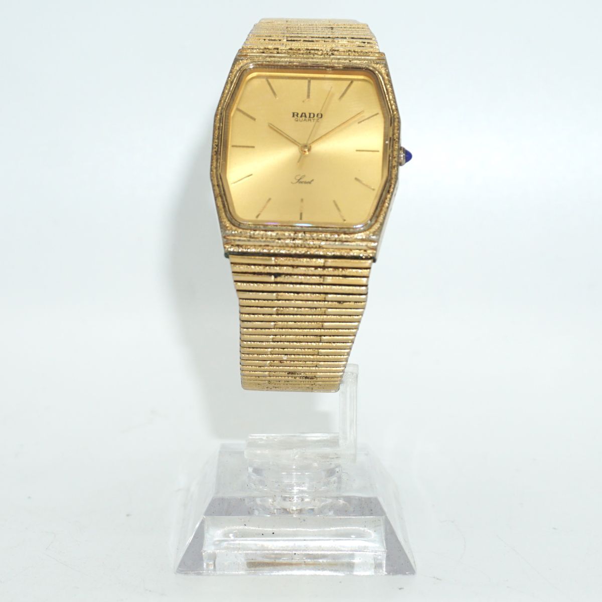 【未点検・未清掃】RADO Secret 110.9523.2 ラドー シークレット SS×GP ゴールド文字盤 クォーツ ボーイズ腕時計 ジャンク