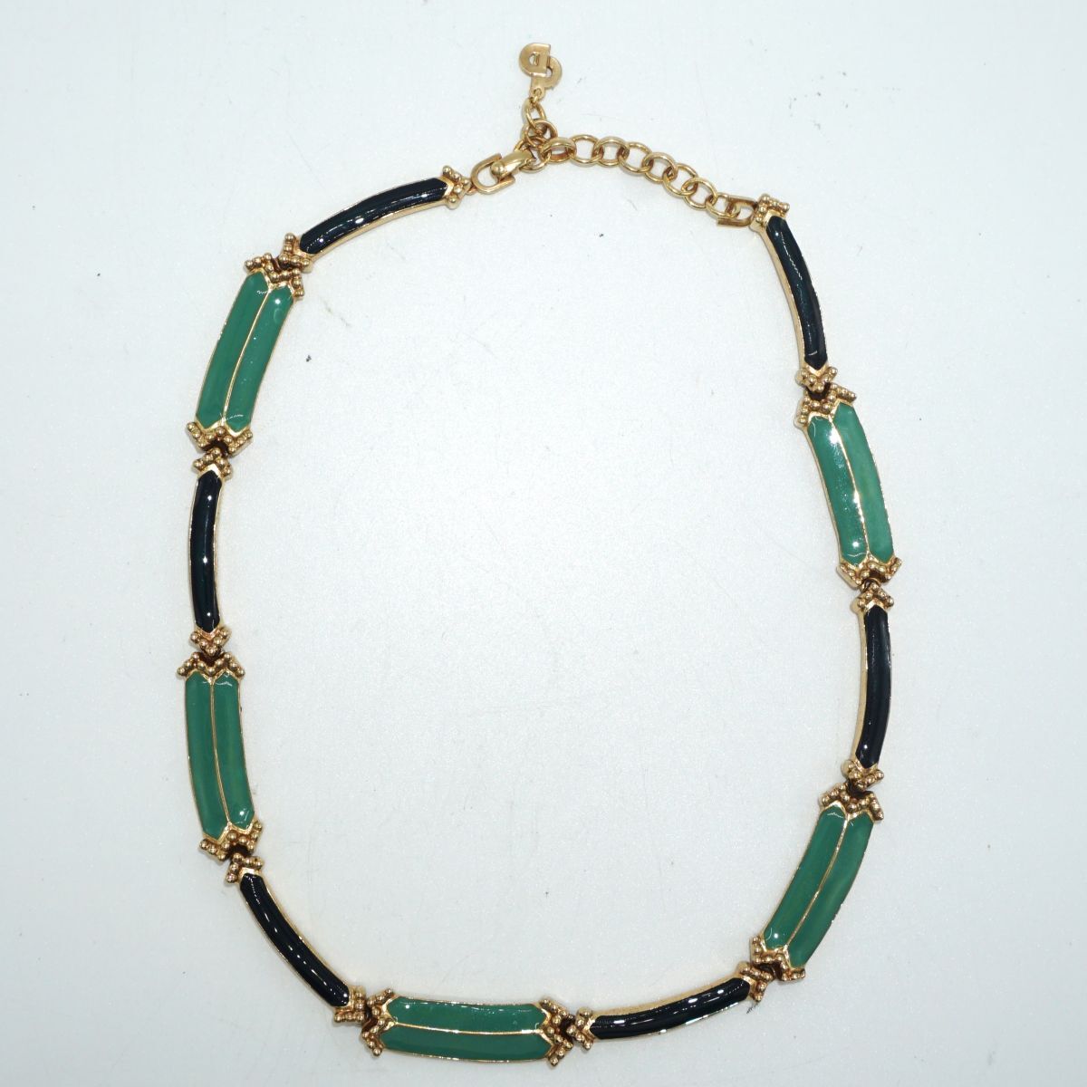 【中古アクセサリー】Christian Dior クリスチャン・ディオール ネックレス グリーン