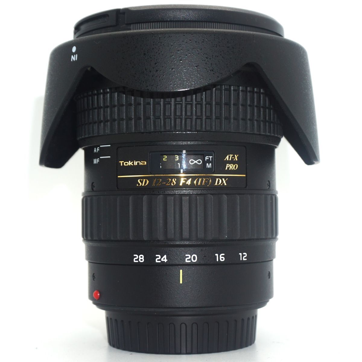 【未点検・未清掃】Tokina AT-X PRO SD 12-28 F4 (IF) DX カメラレンズ トキナー 中古レンズ フード付属