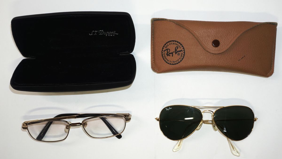 【中古品】S.T.Dupont DP-3128 / Ray-Ban L0205 サングラス デュポン / レイバン【2本セット】