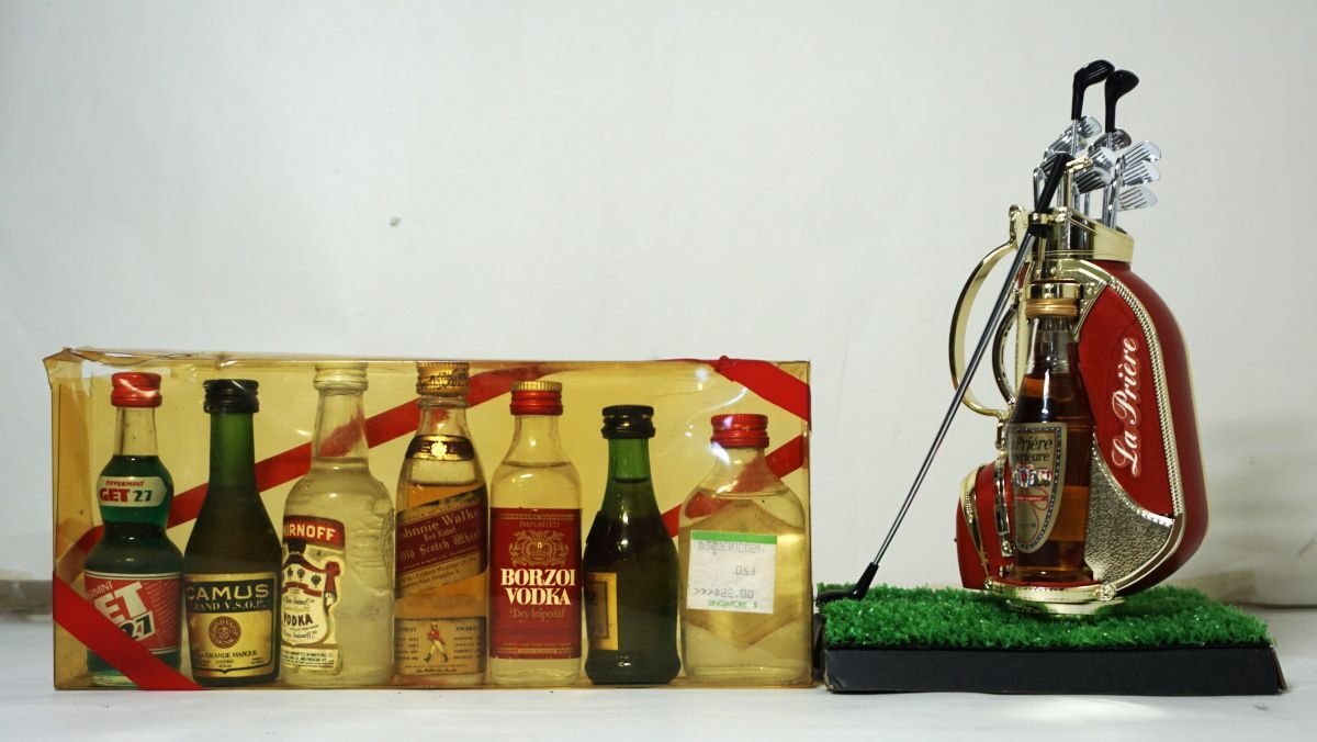 【未開封・未開栓】La Priere / SMIRNOFF / CAMUS / JET / BORZOI / Johnnie Walker / Bisquit / GILBEY'S 【お酒8本まとめ】