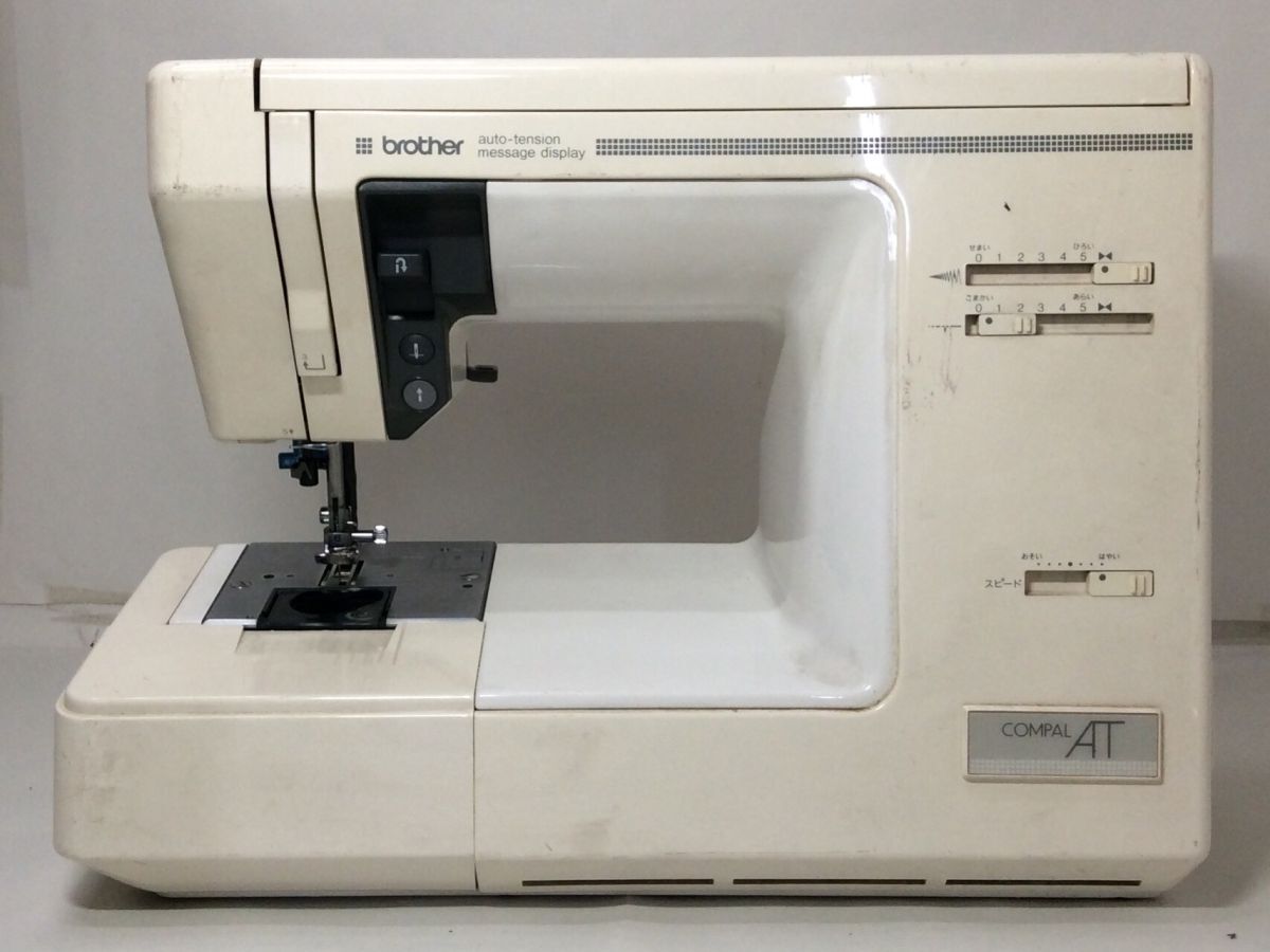 【中古品】BROTHER COMPAL AT ブラザーコンパル AT ZZ3-B776 裁縫 手工芸 通電確認済 ジャンク 家庭用ミシン ハンドクラフト