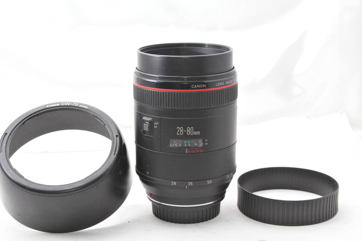 ★【動作〇 おすすめ】 Canon EF28-80mm F2.8-4L USM ★ ウルトラソニック搭載Lレンズ 純正レンズフード付き