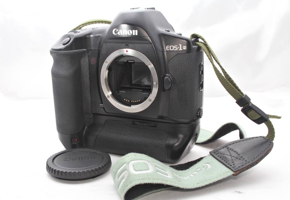 ★【使用感薄 極上美品】 Canon EOS-1N ボディ ★ パワードライブブースター E1 セット ★ bcエラー ★ フィルムカメラ 一眼レフ