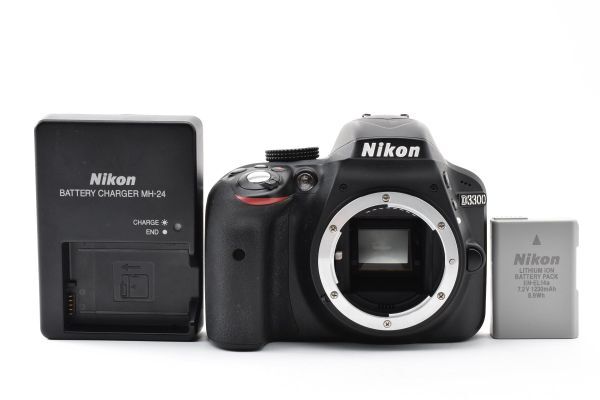 ★美品・ショット数: 5072回★ ニコン NIKON D3300 ボディ ブラック SS1314 #1924