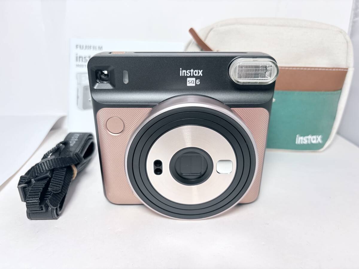ケース付き 新品級 FUJIFILM instax SQUARE SQ 6 「チェキ」