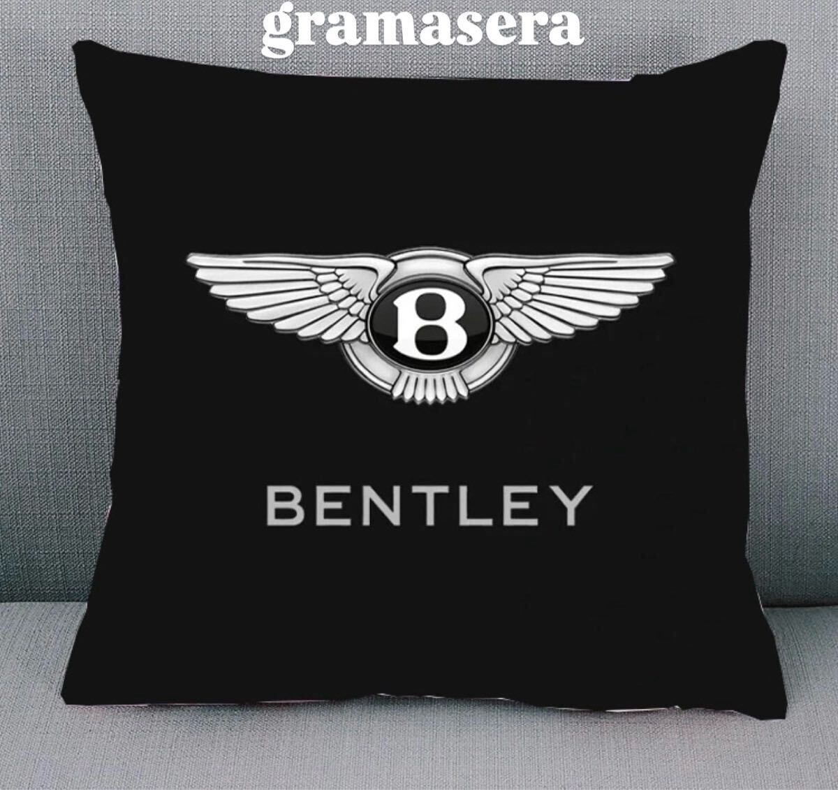 ★レア★ベントレー　bentley クッション 高品質　ロゴクッション　 インテリア