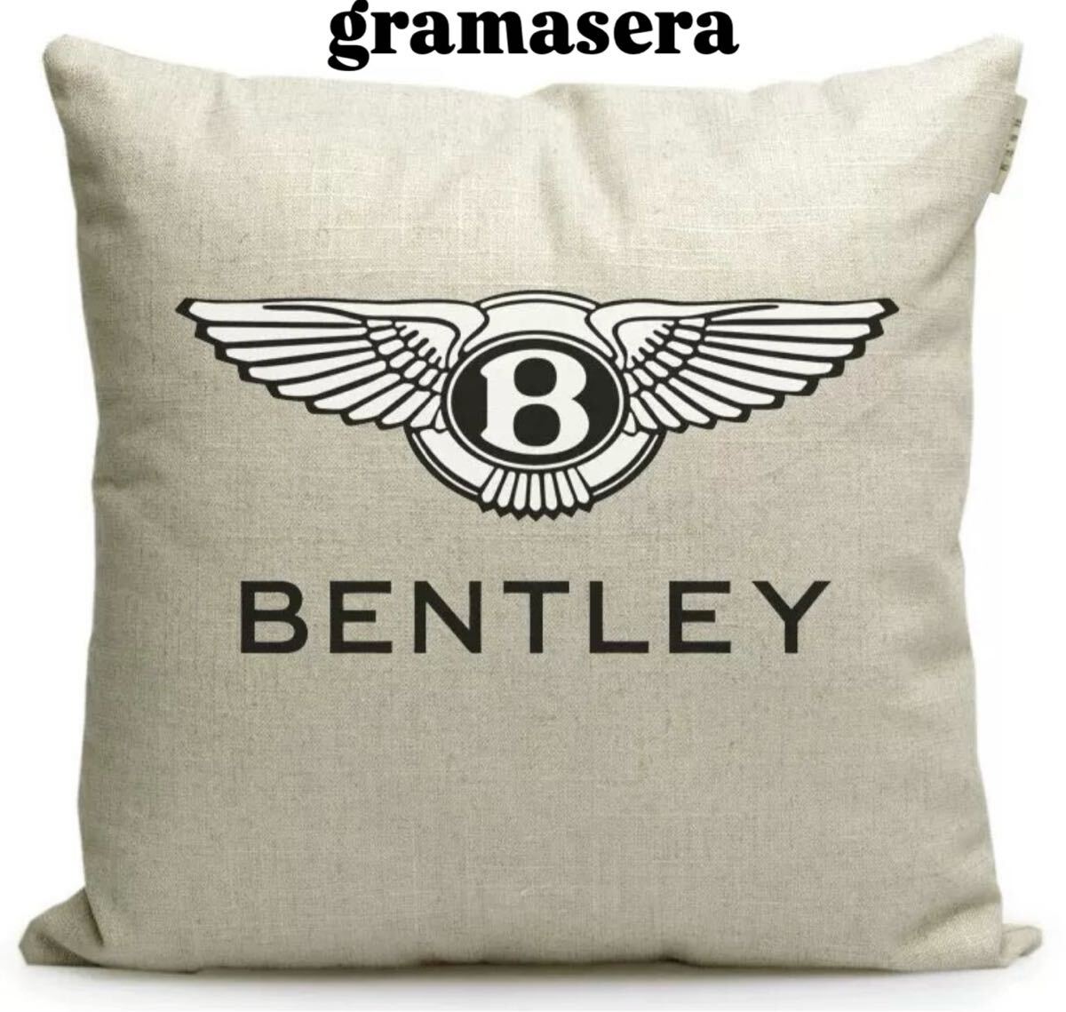 ★レア★ ベントレー　bentley クッション 高品質　ロゴクッション　エンブレム　