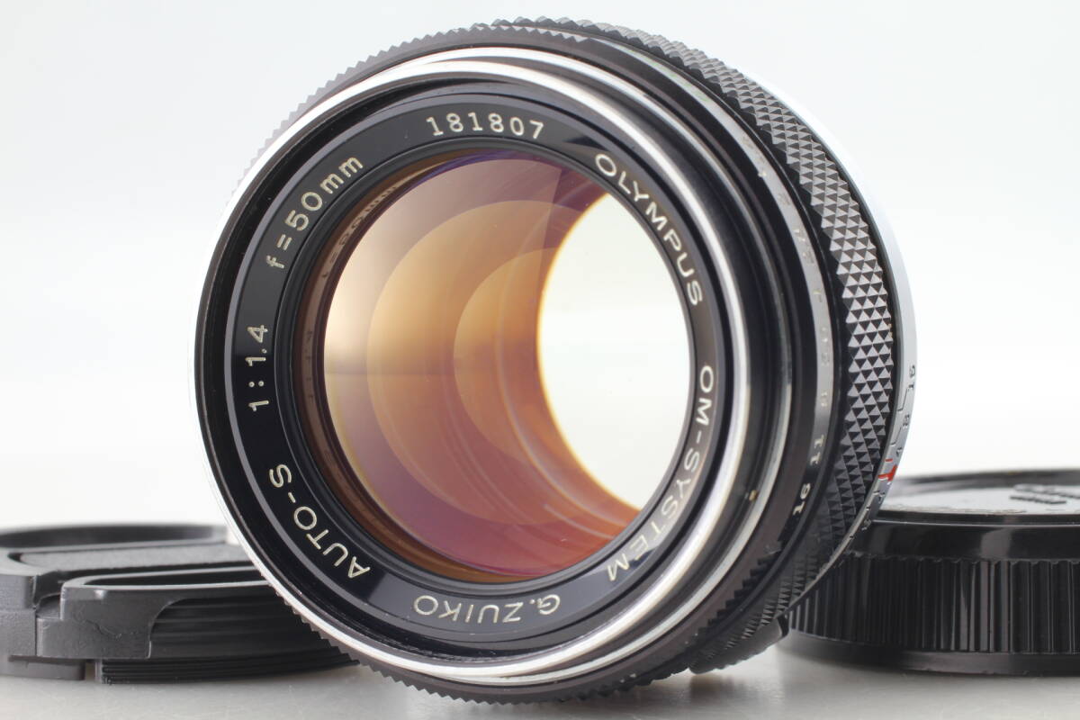 【美品】Olympus G.Zuiko Auto-S 50mm F1.4 標準単焦点レンズ 動作良好 EF-2403