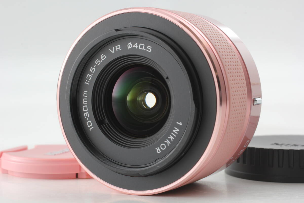【美品】Nikon 1 NIKKOR VR 10-30mm F3.5-5.6 ピンク 標準ズームレンズ EF-2364