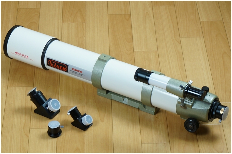 【美品】 Vixen ★ ビクセン ★ 天体望遠鏡の鏡筒 ★ D=800mm F=720mm ★ ED80S ★ ファインダー 天頂プリズム付き 