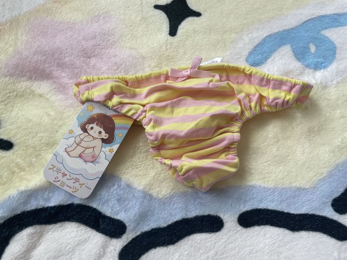 スキャンティ Tバック　ボーダー　ショーツ 下着 パンティ　コットン　新品　