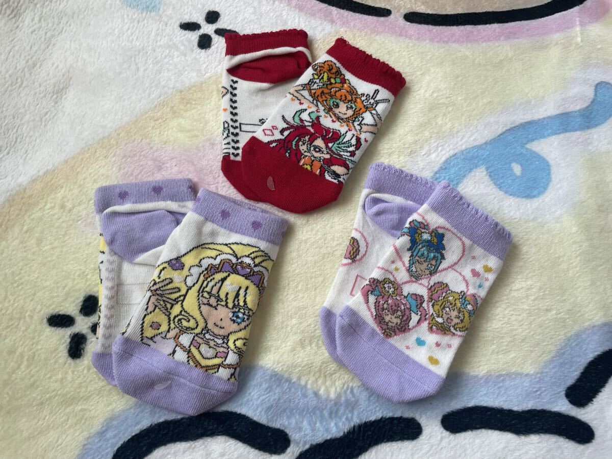 ふたりはプリキュア キッズソックス 3足セット キャラクター靴下　子供用　新品