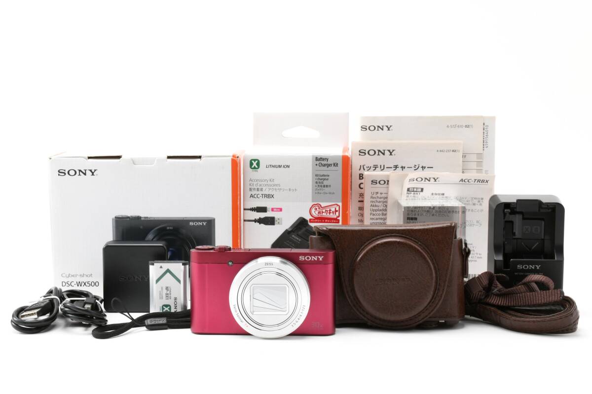 ■ ほぼ新品 ■ ソニー　SONY Cyber-shot DSC-WX500 ピンク ＃A826-2806M62999938