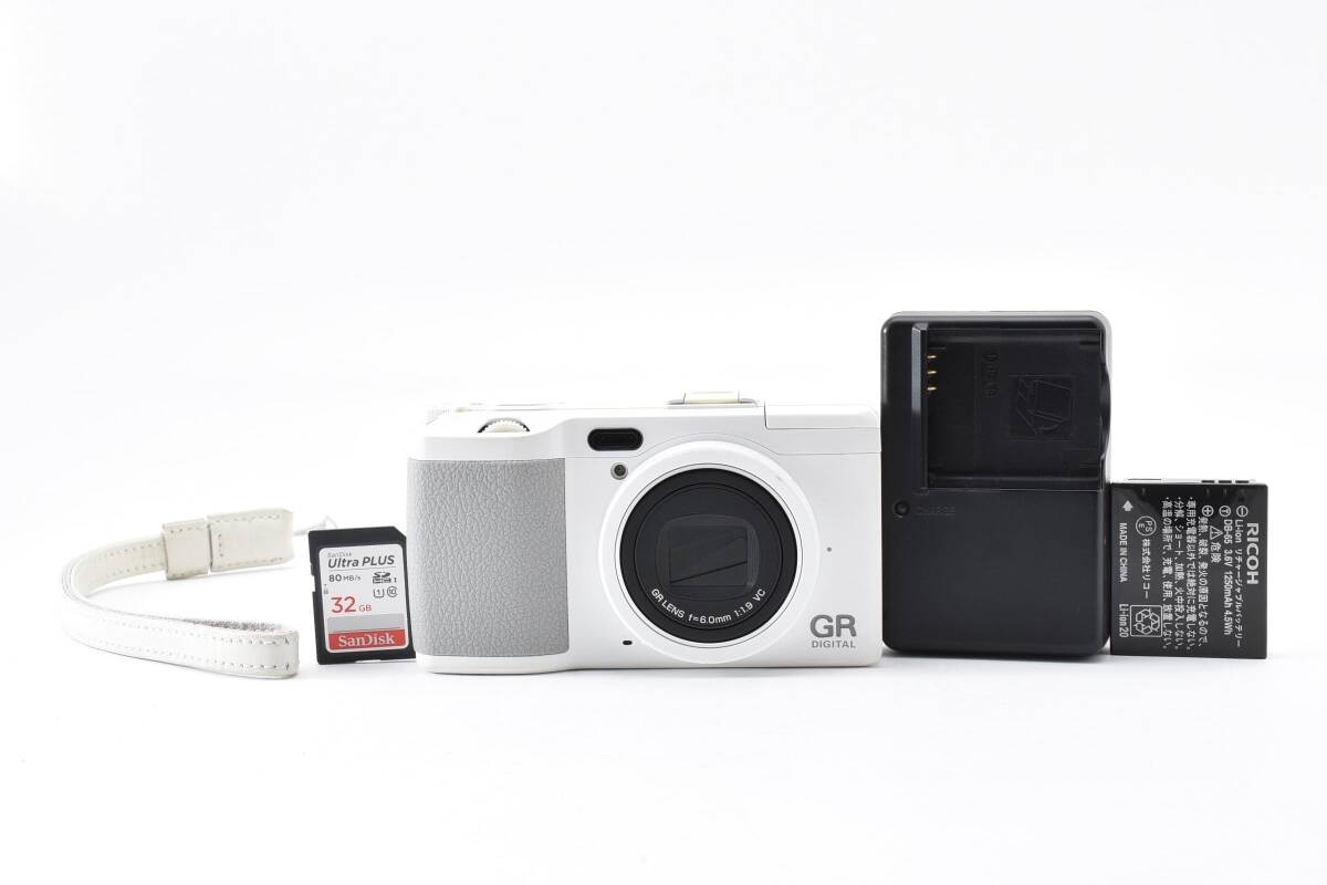 ■ ほぼ新品 ■ リコー　RICOH GR DIGITAL IV ホワイト 《S数60回》 ＃A957-1508M50005697