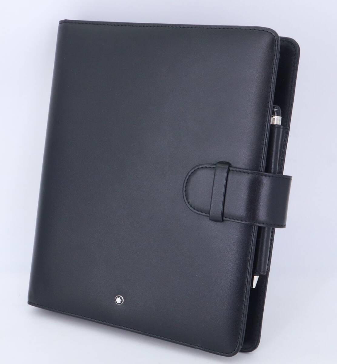 I8112 MONTBLANC モンブラン ORGANIZER オルガナイザー システム手帳 A5サイズ レザー ブラック ペン付