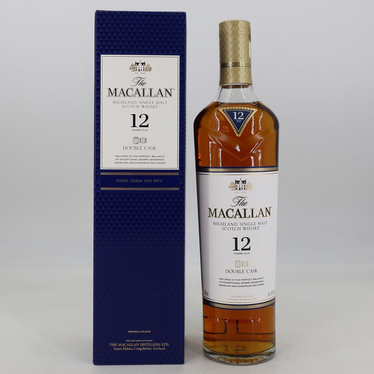 e5509【未開栓 古酒】The MACALLAN 12　マッカラン 12年　ダブルカスク　ウイスキー　700ml