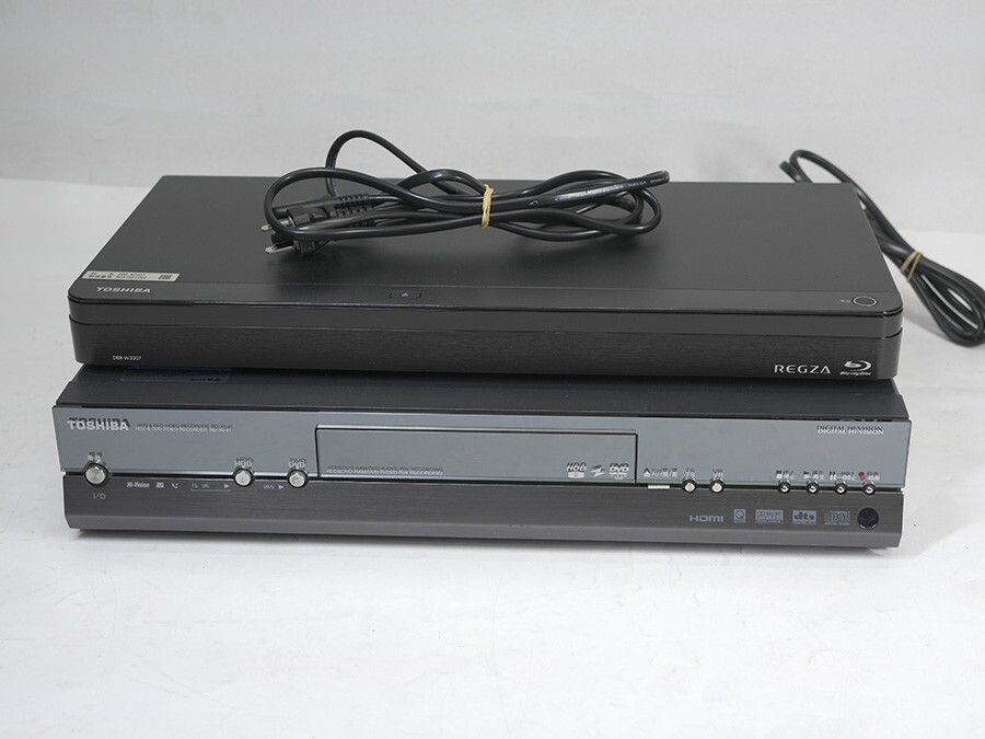 M0817【2台まとめて】TOSHIBA BDレコーダー DBR-W2007 ＋HDD/DVDレコーダー RD-X91