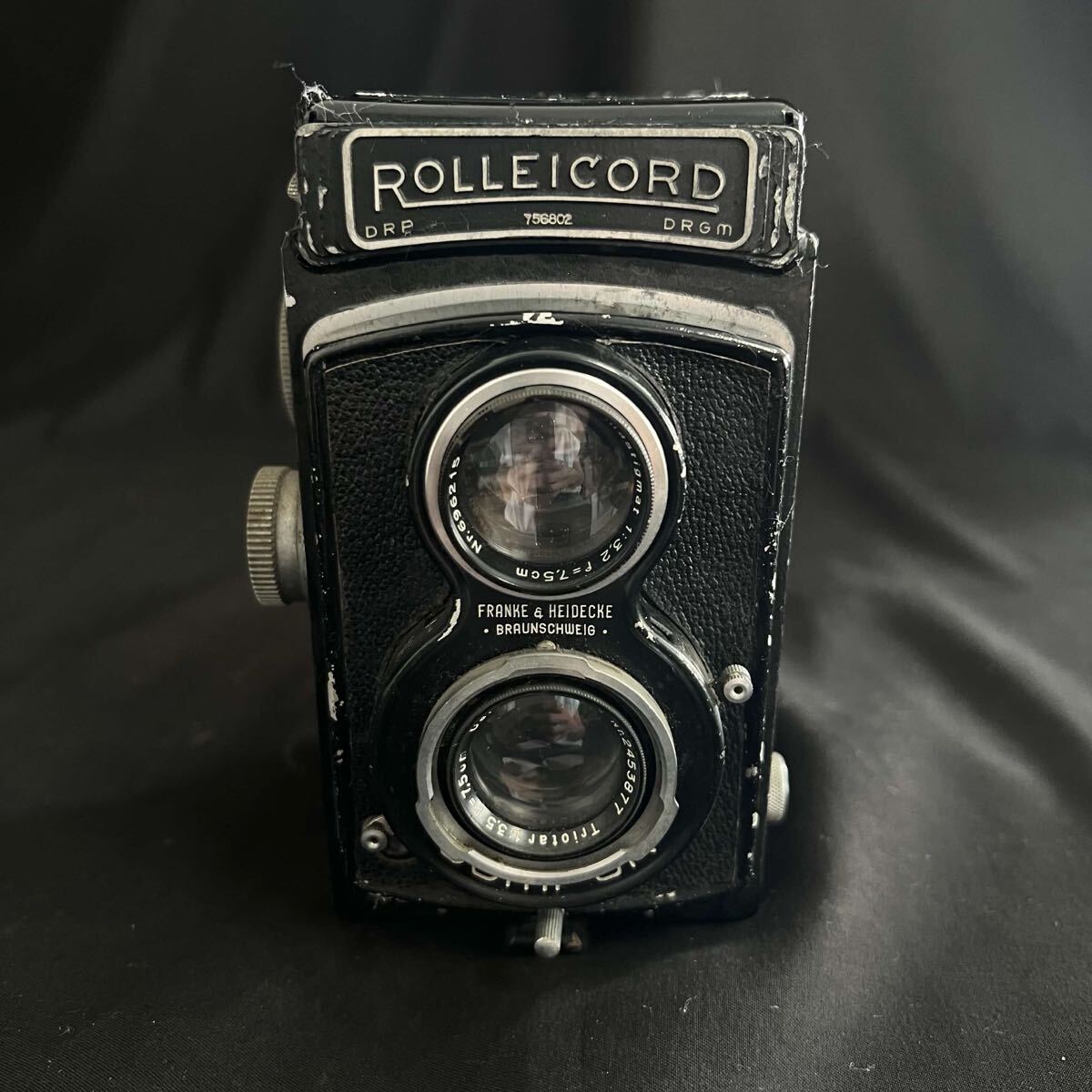 R Rolleicord ローライコード 二眼レフカメラ レトロ 1:3.2 1:3.5 f=7.5cm ジャンク 現状品 R26080335