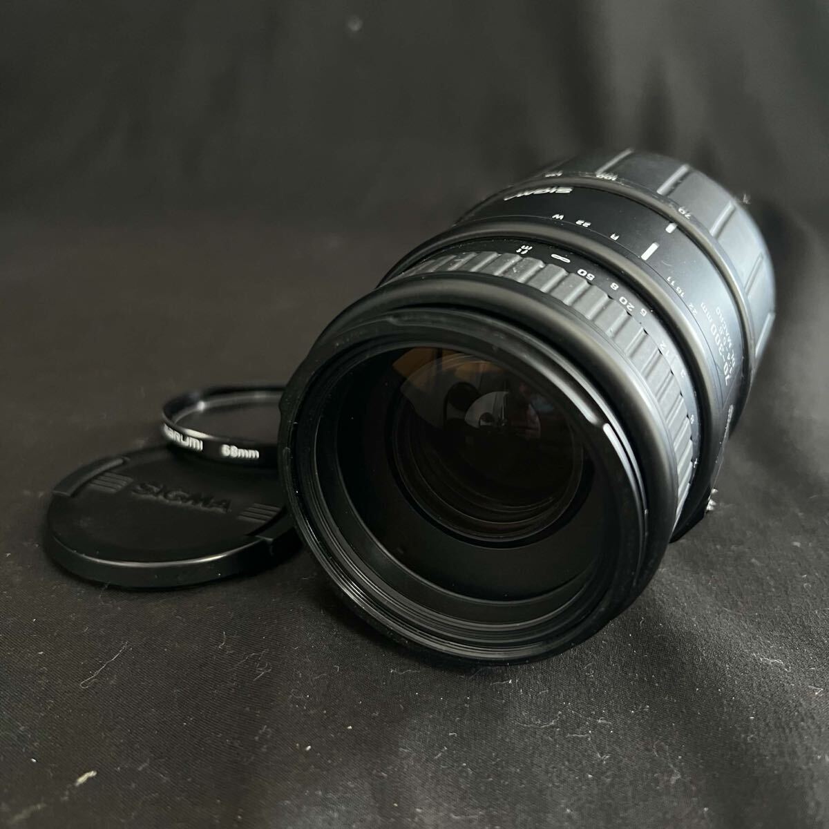 R SIGMA シグマ 70-300mm F4-5.6 DL MACRO Nikon用 レンズキャップ/フィルター付 動作未確認 R26080340