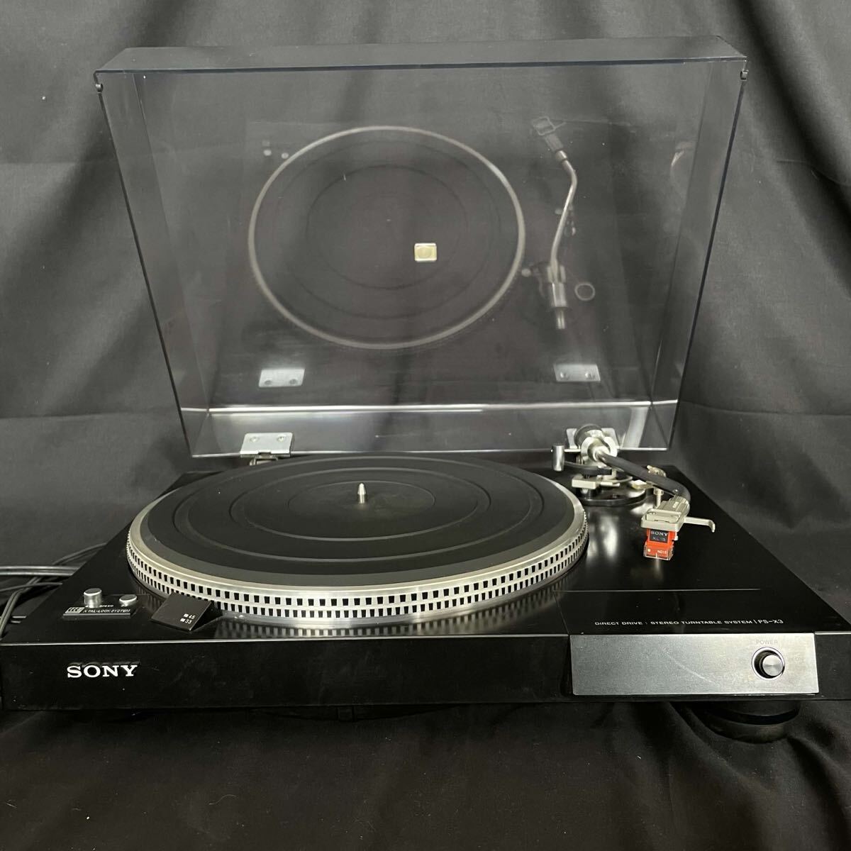R【希少】SONY PS-X3 XL15 ターンテーブル レコードプレーヤー stereo turntable ソニーsystem 左手前足欠損 T26071623
