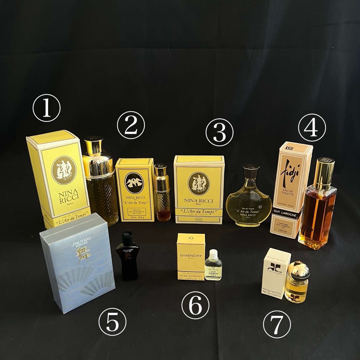 T ニナリッチ他 香水 Nina Ricci GIVENCHY Courrges 資生堂 Guy Laroche 7点まとめ フレグランス T2607103