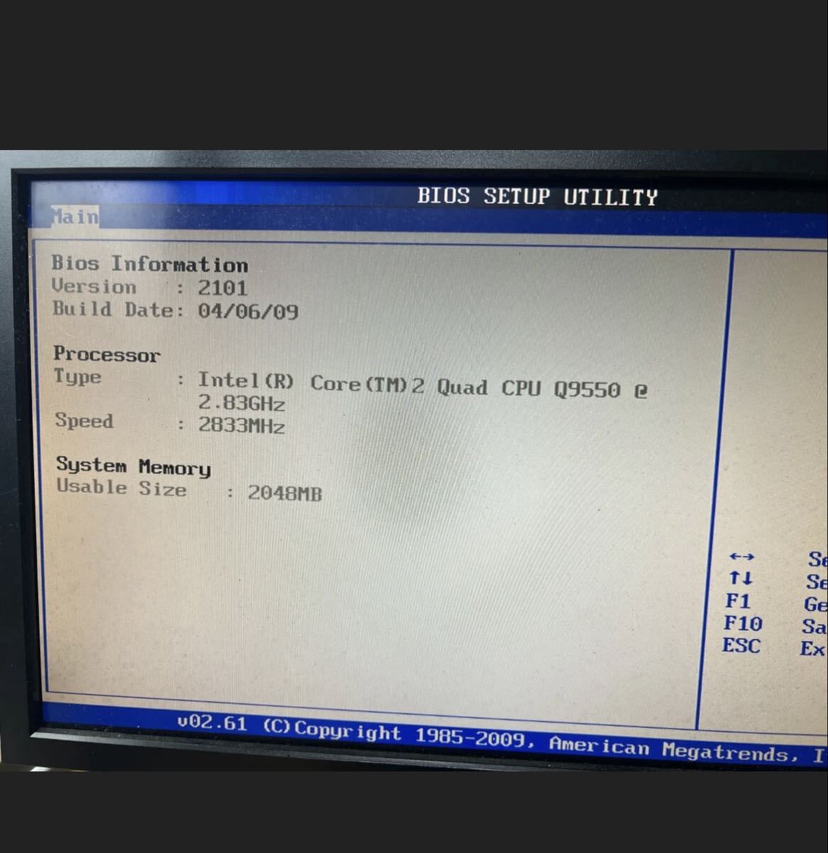 Intel Core 2 Quad Q9550S 2.83GHz 12M 1333MHz LGA775 CPU 中古動作品