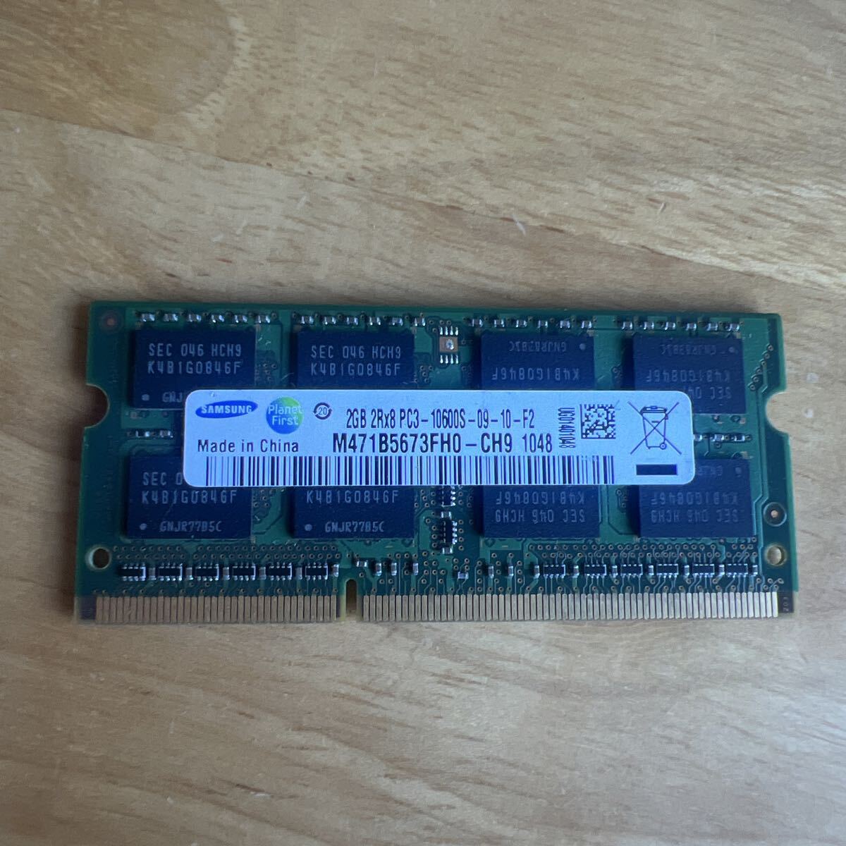 SAMSUNG ノートPC用メモリ 2GB PC3-10600S 2Rx8