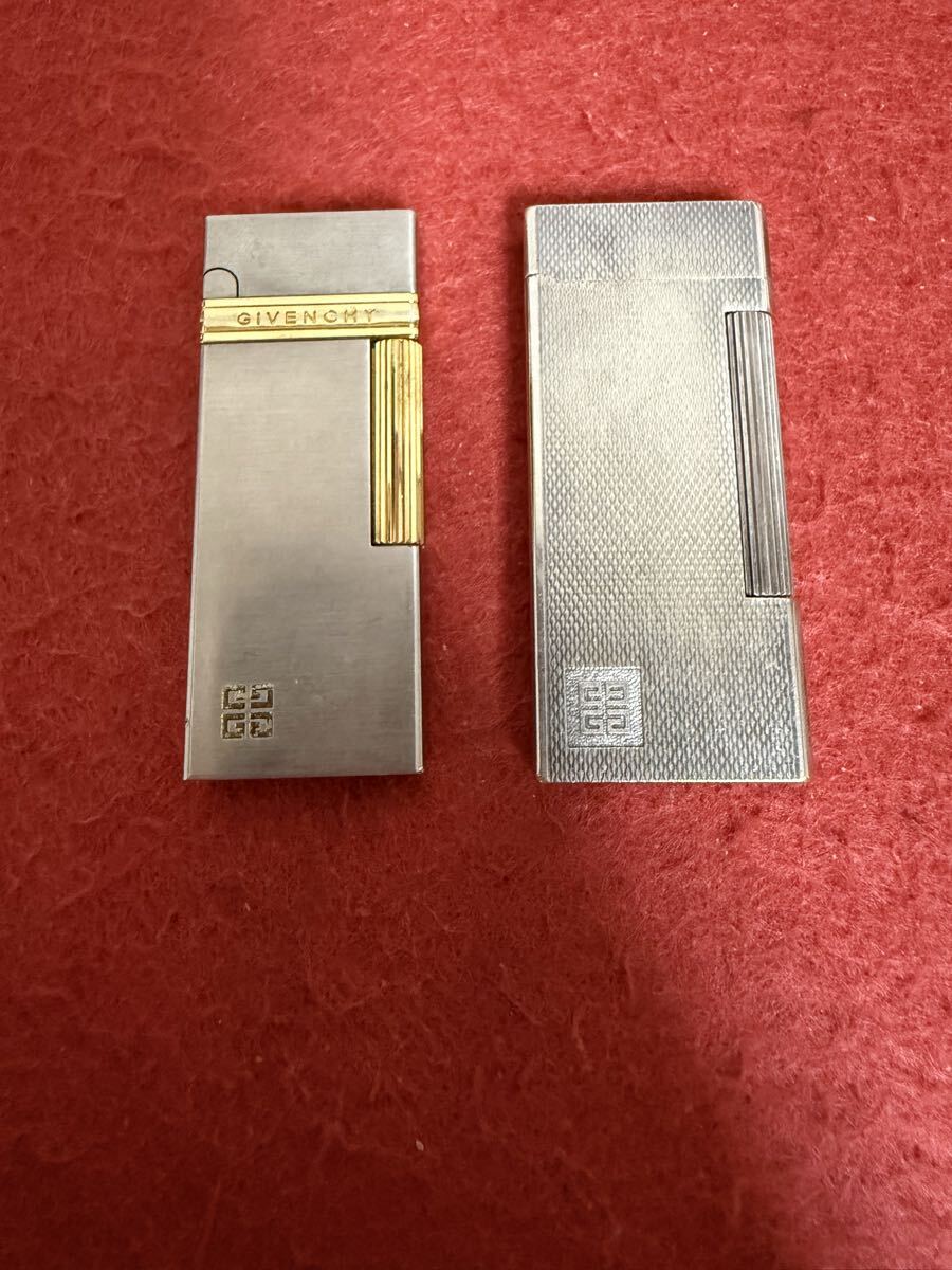 JP4768＊ライター ガスライター GIVENCHY ジヴァンシィ 2点おまとめ＊