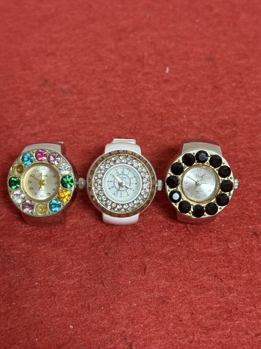 JP4771＊時計 指輪 リングウォッチ 現状品 3点おまとめ＊