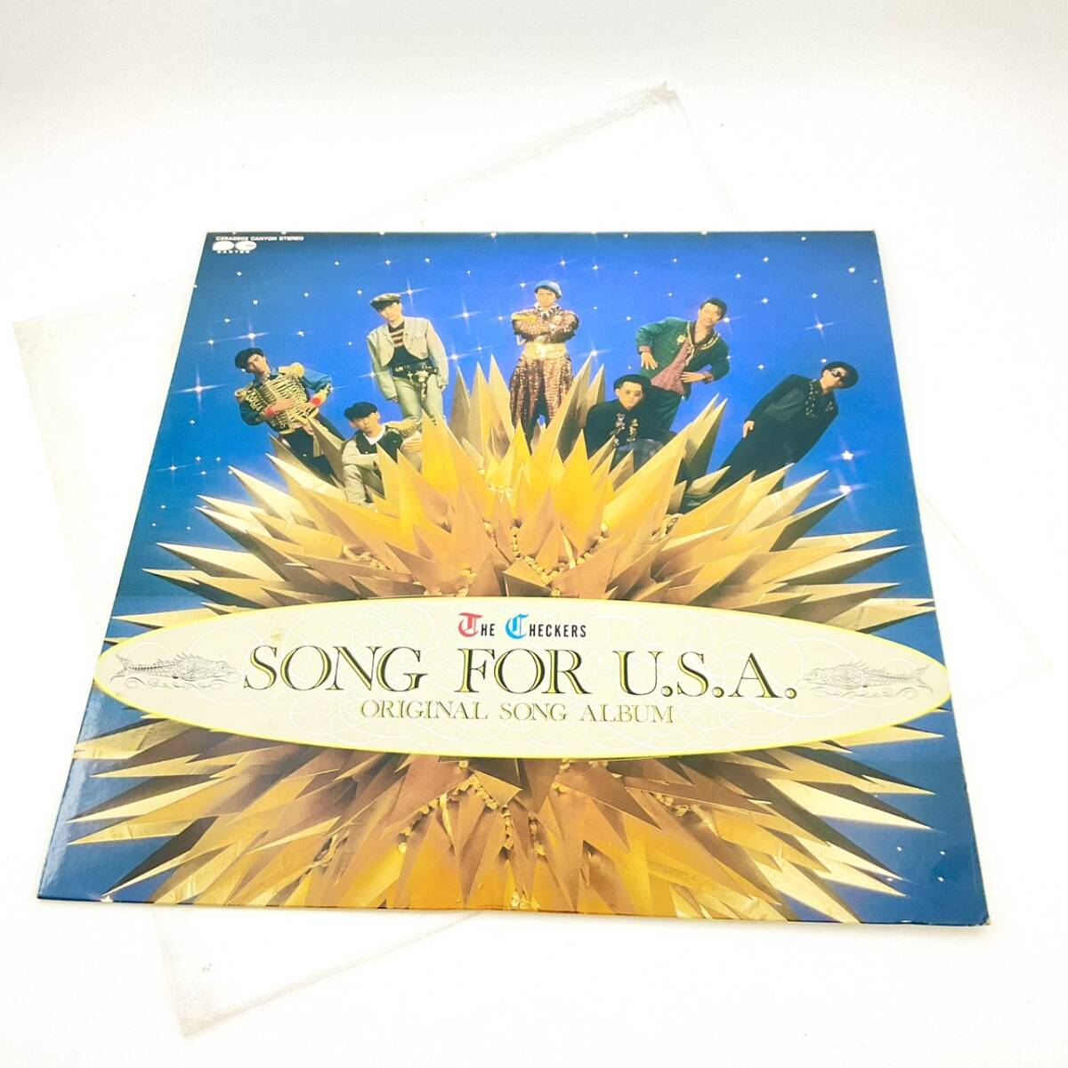 売り切り！チェッカーズ SONG FOR U.S.A. LPレコード アナログ盤 国内盤 帯なし キャニオン C28A0502 1986年