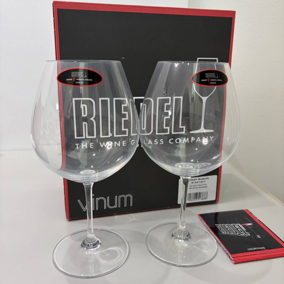 新品未使用　RIEDEL リーデル vinum ワイングラス ブルゴーニュ 2脚セット　6416/7