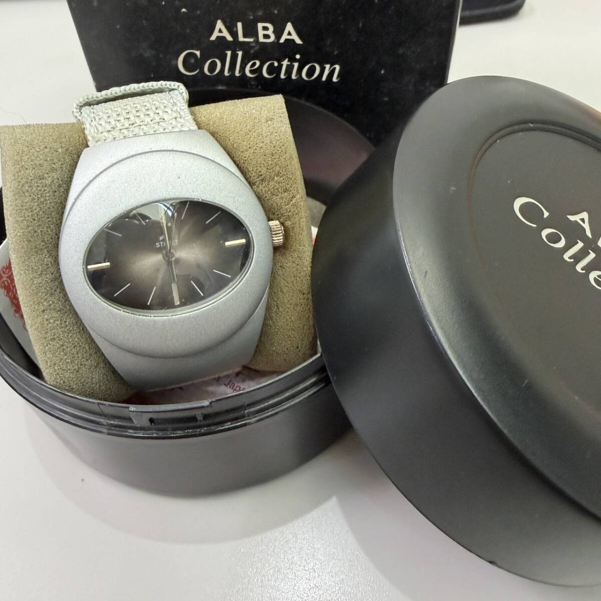 ALBA Collection アルバ コレクション 腕時計 クォーツ シルバー 箱付き レディース メンズ 現状品