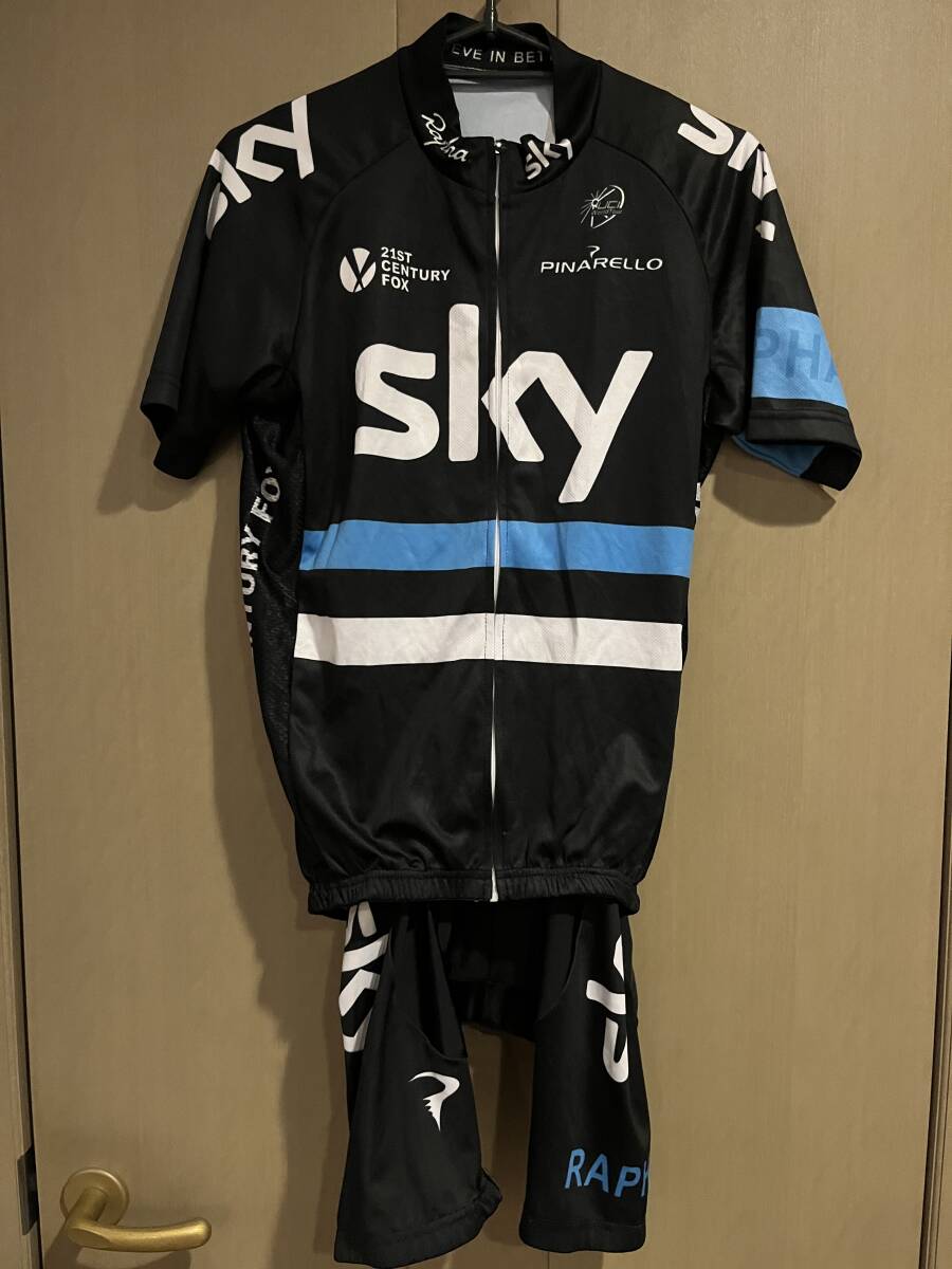 【美品】Rapha　Sky　サイクルジャージ（半袖・半パンツ）上下　サイズ：M（送料込み）