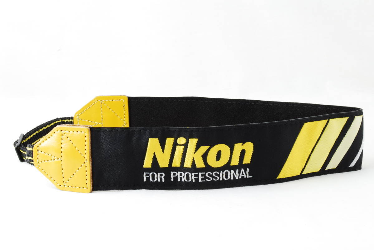 ☆新品級☆Nikon ニコン プロストラップ Professional プロスト 4代目 黄色×黒色 プロフェッショナル カメラ ストラップ NPS 即決☆