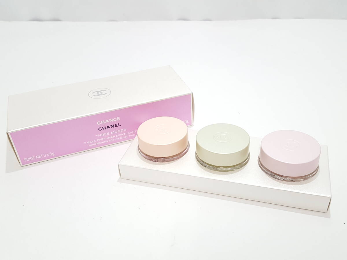 【美品】CHANEL シャネル CHANCE チャンス シマリング ジェル トリオ ジェルパフューム/ヴィーヴ/フレッシュ/タンドゥル/01YZ080507
