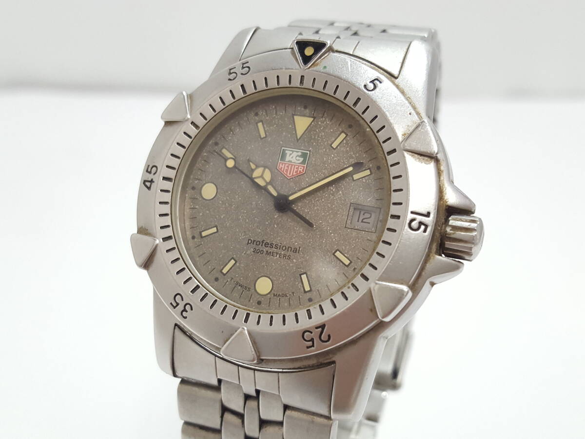 TAG Heuer タグホイヤー プロフェッショナル 200M 959.706G 7石 クォーツ 腕時計/エタ社製ムーブメント/グレー文字盤/02SH080601