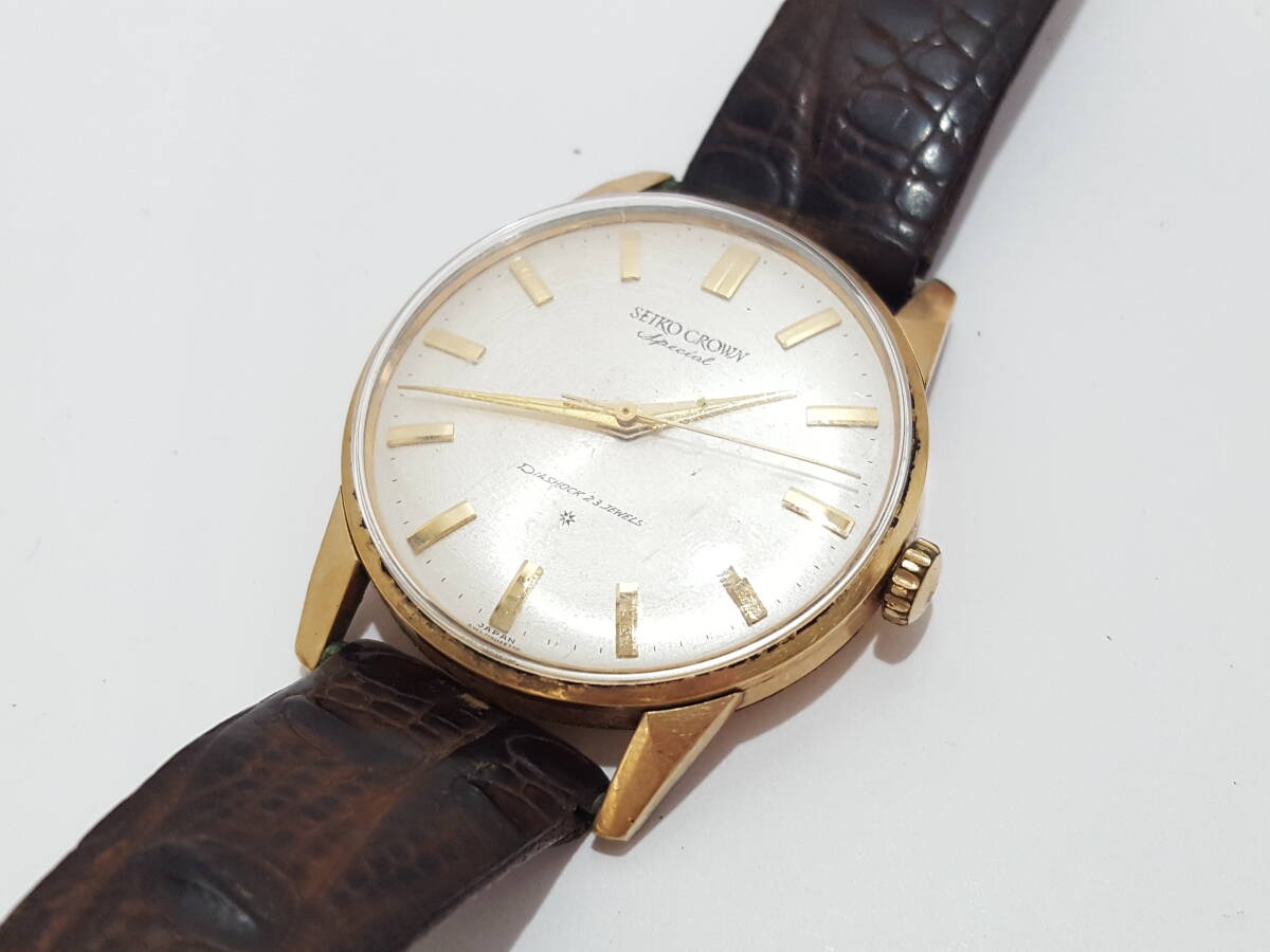 SEIKO セイコー SEIKO CROWN Special セイコー クラウン スペシャル J14100 23石 ヴィンテージ 手巻き 腕時計/作動中/02SH080602
