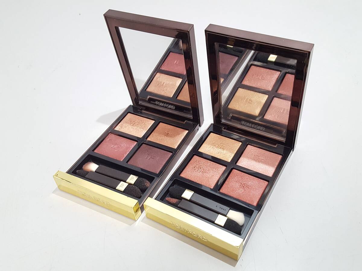 【美品】TOM FORD トムフォード アイカラー クォード 2点セット/ハネムーン/ゴールデンアワー/コスメ/メイク/アイシャドウ/05AK080701