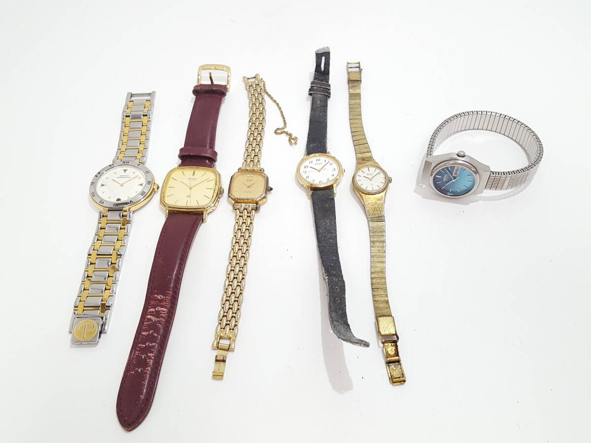SEIKO セイコー PRESAGE プレサージュ含む クォーツ 腕時計 6点セット/エクセリーヌ/リストウォッチ/スクエア/ラウンド/02SH080604