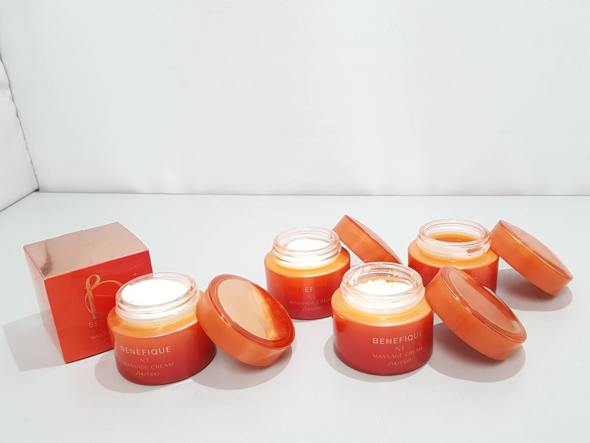 【新品含む】SHISEIDO 資生堂 BENEFIQUE ベネフィーク NT マッサージクリーム 計4点セット/フェイスクリーム/スキンケア/基礎化粧品/LNU81