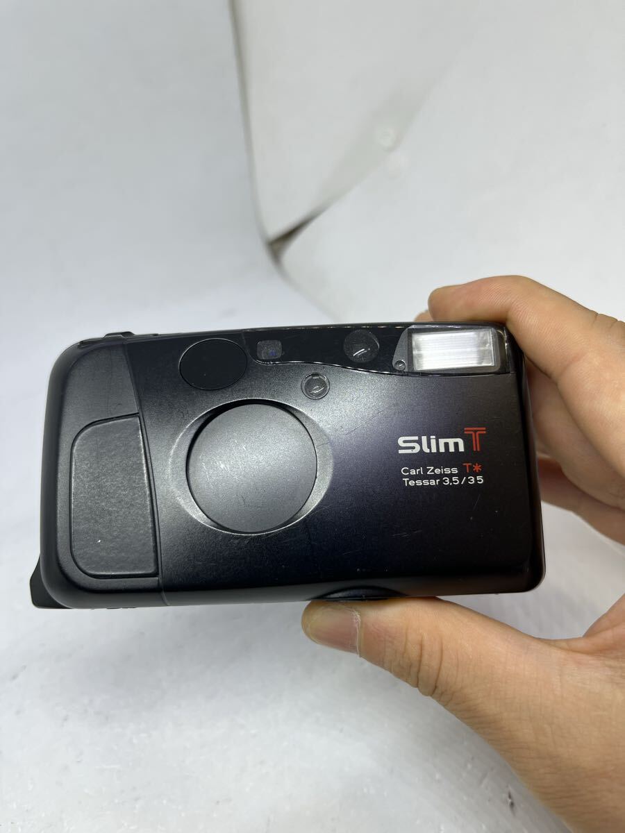 Kyocera Slim T フィルムカメラ グレー シャッター・フラッシュOK
