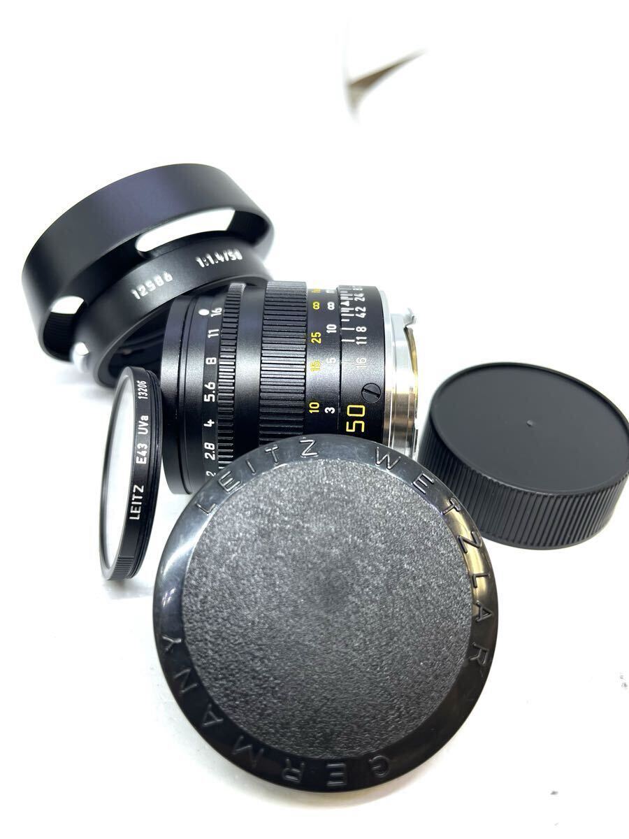 [A- Mint] Leica SUMMILUX-M 50mm f/1.4 E43 Black Lens Germany JAPAN ★極上品★安心動作保証付き★