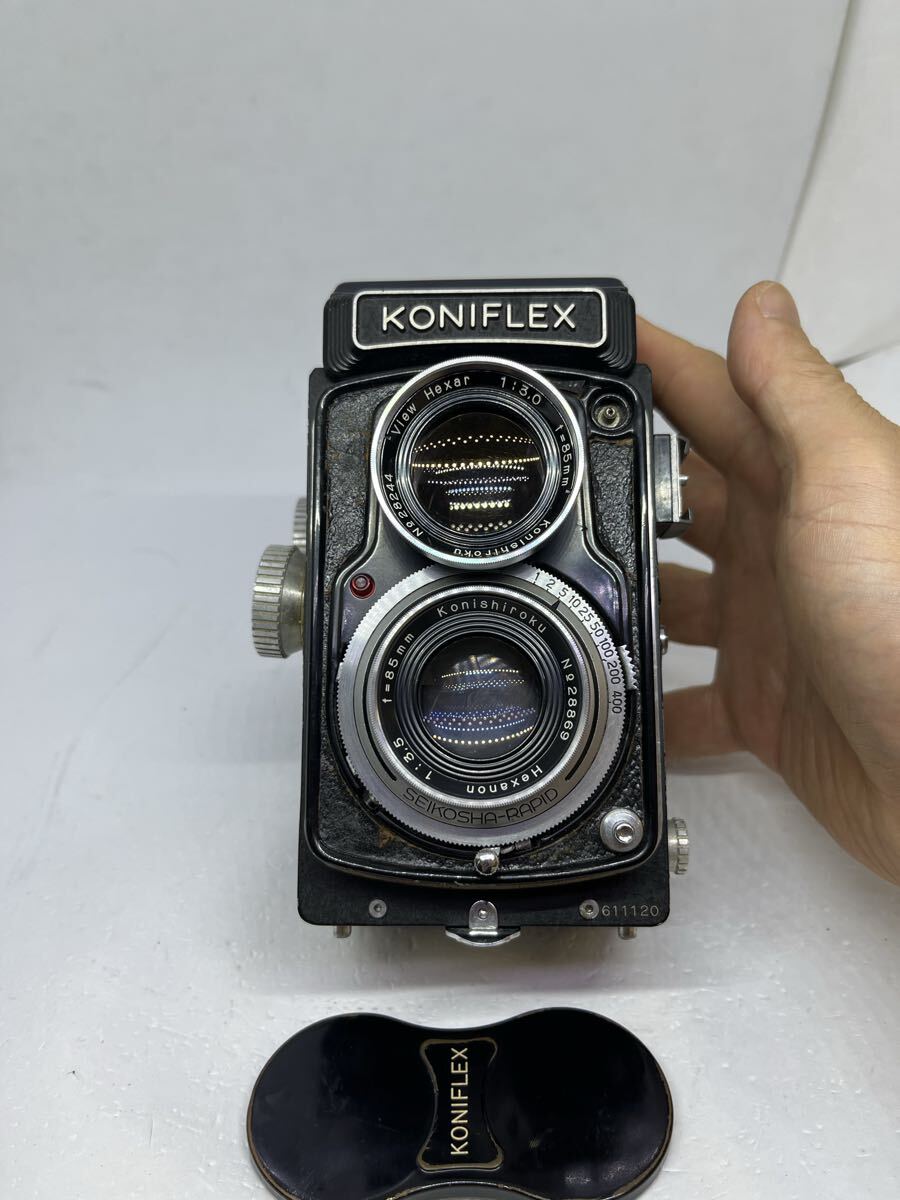 1円~ KONIFLEX コニフレックス 1:3.0 1:3.5 f=85mm 中判 二眼レフ フィルムカメラ 昭和レトロ