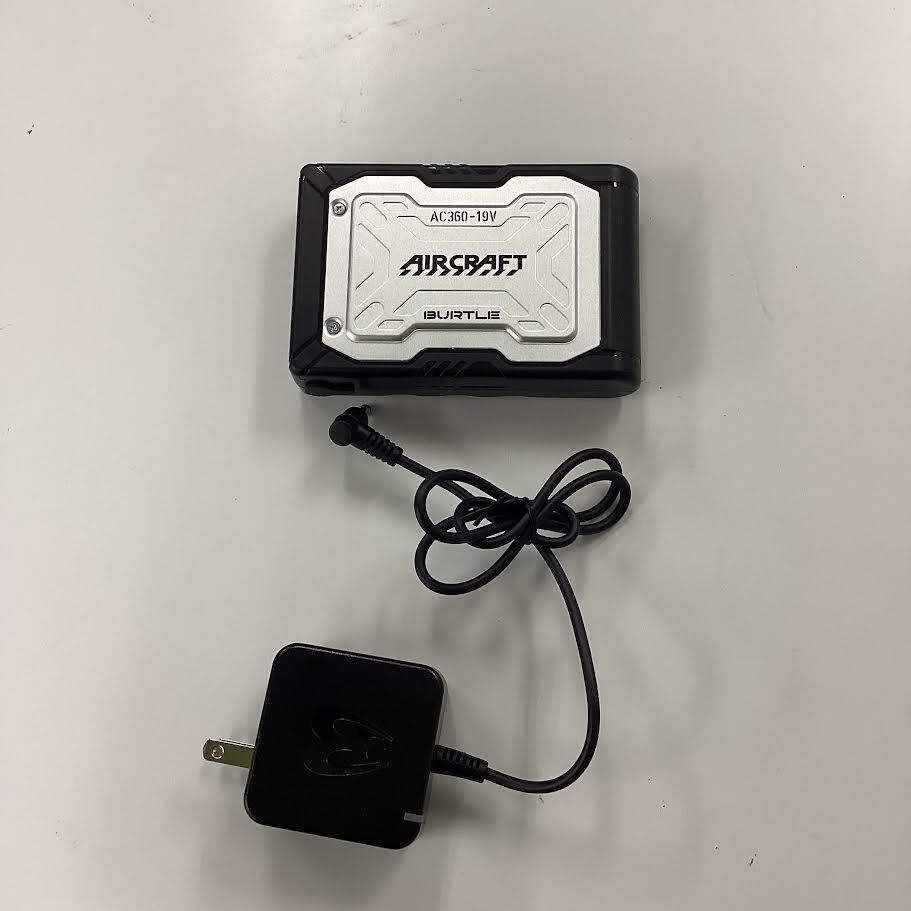 BURTLE バートル エアークラフト 19Vリチウムイオンバッテリー(※AC370/371ファンの専用品です)ブラック AC360 35 F